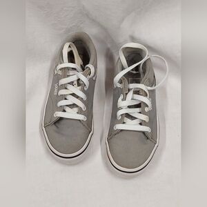 Vans Off The Wall Boys Gray Laceup Low Top Sneakers 13